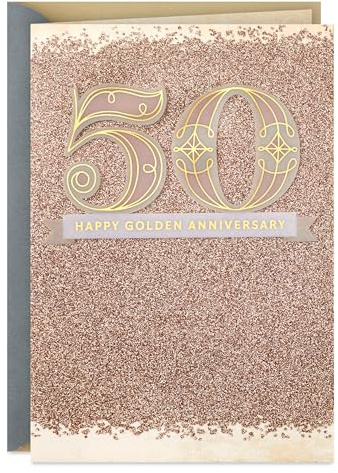 Hallmark 50th Anniversary Card (Happy Golden Anniversary)