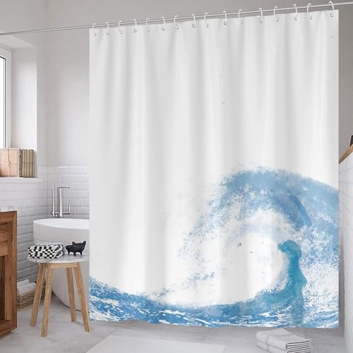 Oemmn Duschvorhang 180x180 Wasserdicht Duschvorhang Textil Waschbar mit 12 Duschvorhangringe Polyester Duschvorhang Mehrfarbige Blumen Duschvorhang Badewanne