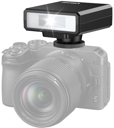 Ulanzi F12 Kamerablitz, Kamera Speedlite Blitzgeräte mit GN12/CCT 5600K für Canon/Fuji/Sony/Nikon/Panasonic Olympus Pentax und andere SLR-Digitalkameras und Digitalkameras mit Einzelkontakt-Blitzschuh