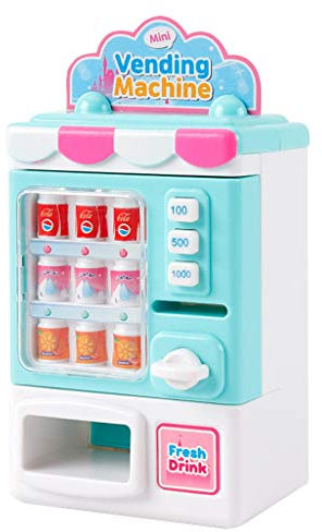 Big Worm on A String Vending Toys Machine Simulation Toys Kids Shopping Home Beverage Set Machine Education Cubes for Kids Build (Blue, One Size)