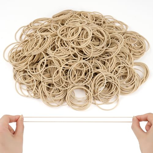 700 Pcs Size 16 Elastic Rubber Bands Office Supplies, Rubberbands, Brown