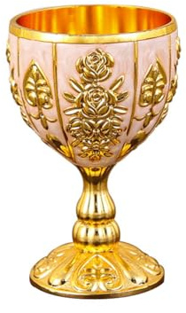 Flaroey A Vaso de Licor Doméstico de Alta Gama de 30 Ml, un de Adornos Vintage de Copa de Cóctel Anticaída con Personalidad de Alto Valor