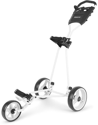Cruiser Golf CR-4 Deluxe 3 Wheel Trolley (White)