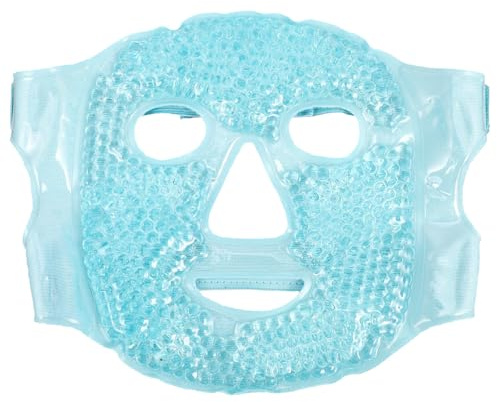 IMIKEYA Masque Facial Chaud et Froid en Gel Bleu Réutilisable pour Réduire les Poches et Décongestionner le Visage à Domicile L'école