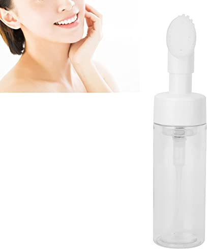 Distributeur De Type Pompe 100ml, Distributeur De Savon Mousse De Voyage, Bouteille De Pompe À Mousse Vide Réutilisable Avec Brosse En Silicone Pour Shampooing Moussant Pour Les Mains