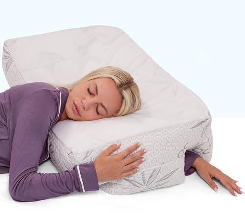 Wife Pillow The Side Sleeper Pillow for Shoulder Pain - Orthopedic Support with Ergonomic Arm Holes - Cervical, Neck, Shoulder & Rotator Cuff Support - Therapeutic Design with Adjustable Support