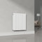 [neu.haus] Flachheizkörper Nore Designheizkörper Heizung Paneelheizkörper Raumheizkörper Mittelanschluss Doppellagig Horizontal für Wohn-und Schlafzimmer Küche Bad 60x60cm Weiß 809W