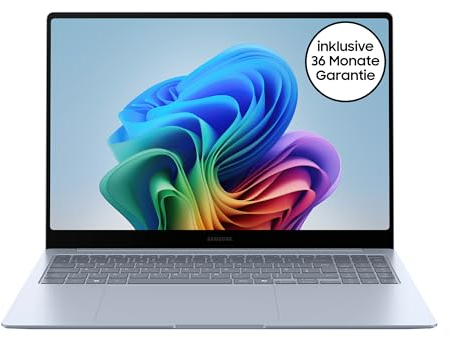Samsung Galaxy Book4 Edge Galaxy AI-Laptop, 16-Zoll-Display, 16GB RAM, Snapdragon X Elite Pro Prozessor, Notebook 1TB Speicher, Copilot+ PC, Sapphire Blue, 3 Jahre Herstellergarantie