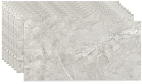 Fantasnight Piastrelle adesive autoadesive per cucina, bagno, armadio, 60 x 30 cm, impermeabile, rimovibile, per cucina, bagno, armadio