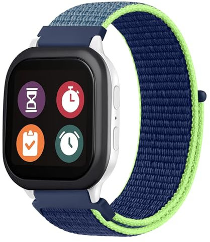 Vancle Armband 20mm für Kinder Smartwatch Uhren, Weich Nylon Ersatzarmbänder Sport Uhrenarmband 20mm für Kids Smartwatch Armband Mädchen Jungen Kinder