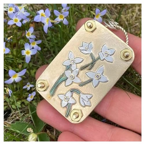 Holibao Micro pressa per fiori, kit di stampa per fiori in miniatura, arte e artigianato in metallo, kit per la conservazione delle piante pressato fai da te, regalo per gli amanti delle arti e