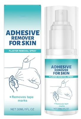 Dissolvant pour colle cutanée, 50 ml, apaisant, doux, sans brûlure, spray pour enlever la colle de plâtre pour adultes, pour femmes, hommes, autocollants, vêtements, meubles, ménage, quotidien