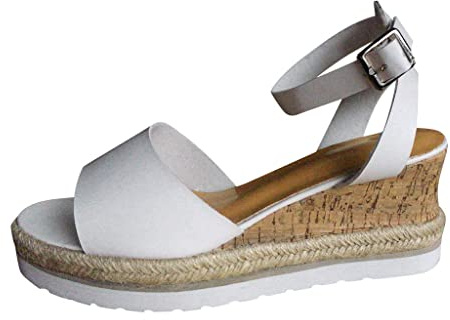 Generiska sandaler damer breda sandaler damer sommar med kilklack trekking elegant med utbytbar fotsäng, höga klackar sandaletter, kardborreband, sport och för fritid och vardag