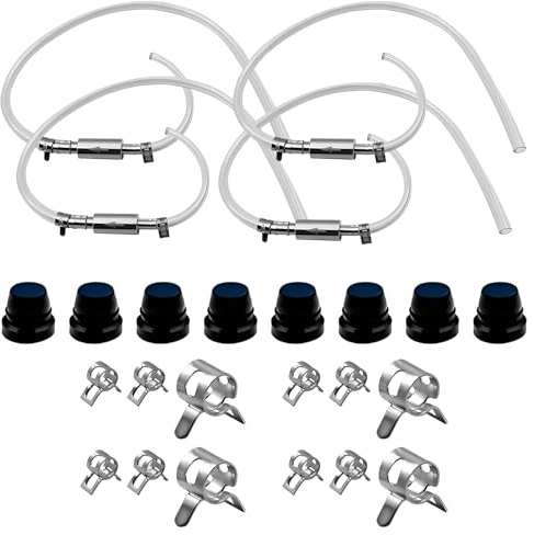 Raheem 4Pcs Brake Bleeder Kit One Way Check Valve Universal | Hydraulic Clutch Fluid Extractor Hose with Durable Reusable Valve, Brake Bleeding Tool for Motorcycle Car Bicycle