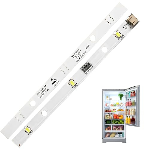 Lot de 2 barres lumineuses LED de rechange pour réfrigérateur Hisense Gorenje E349766 MDDZ-162A 1629348 Kenwood KIFF5017 KIFF7020 CC 12 V 2 W