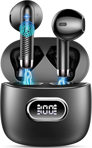 Renimer Auriculares Inalámbricos Bluetooth 5.4 con App, 42H Auriculares Bluetooth con HiFi Estéreo, 4 ENC Mics, Nueva Cascos Inalambricos Bluetooth con Reducción de Ruido, IP7 Impermeable Audifonos