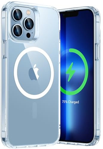ESR Hybrid Case with HaloLock, Compatible with iPhone 13 Pro Max, Magnetic Wireless Charging, Military-Grade Protection, Scratch-Resistant Back, Classic Series, Clear