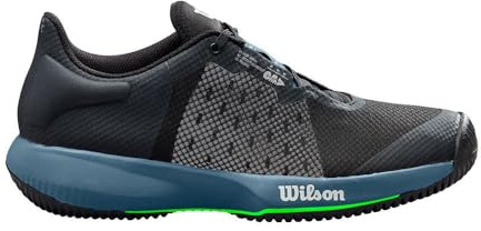 Wilson Tennisskor för män, KAOS SWIFT, Svart Kina blå grön gecko, 45 1/3 EU