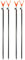 Paradox Fishing Rutenhalter 4 Stück I 70-110cm I Angel-Rutenhalter Angelhalter Rutenständer Rutenhalter Angeln Angelständer