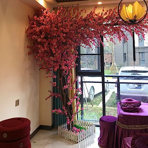 Japanischer großer Kirschblütenbaum, künstliche Simulationspflanze, Pfirsichbaum, Wunschbaum, künstliche Seidenblume für Büro, Schlafzimmer, Wohnzimmer, Party, DIY, Hochzeitsdekoration, 1,2 x 0,8