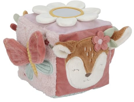 Little Dutch 9009 Stoff Activity Fühlwürfel - Fairy Garden rosa