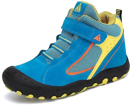 Mishansha Niña Zapatillas de Trekking Cómodas Ligero Botas de Senderismo Transpirables Zapatos de Deporte, Azul Marino 37