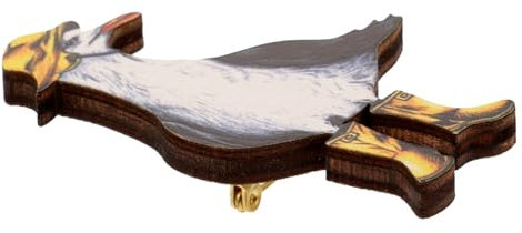 minkissy Broche De Revers Oiseau Bois Broche Décorative Mignonne Pour Vêtements Chapeaux Et Sacs