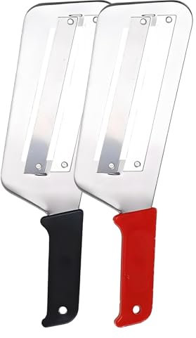 Kanoauo Râpe à Légumes - Hachoir à Légumes Multifonction - Coupe-Aliments En Acier Inoxydable Double Lame Pour Cuisine Maison Professionnelle Camping Salade De Choux Préparation Repas Chefs
