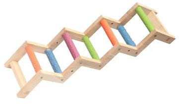 Guangcailun Échelle multifonctionnelle pour perroquets et Petits Animaux, idéale pour Faire de l'exercice et Jouer. Support pour Limer Les Griffes des perroquets. Convient pour aux Oiseaux.