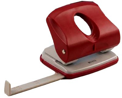 Bürolocher / mit Ansatzschiene / Farbe: rot