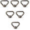 Dado a occhiello in acciaio inossidabile 304 M10 a forma di anello triangolare di sollevamento Set di dadi filettati 6PCS