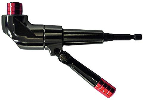 TIVOLY 11521320002 - Portapuntas angular con mango ajustable a 360º para atornillar en sitios de difícil acceso