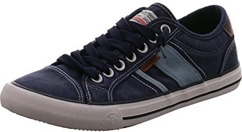 Dockers by Gerli lågtopp sneakers för män, halvskor, Mörkblå 670, 42 EU