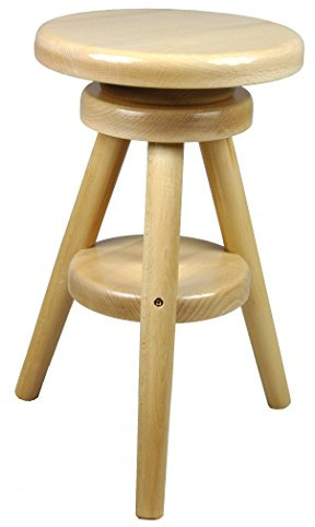 Sgabello in Legno seggiola da Bar Sgabello girevole 52-70cm (Lacca)