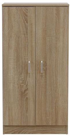 Totò Piccinni Scarpiera a Mobiletto in Legno 2 Ante e Ripiani (Rovere, 6 Ripiani Art. 133)