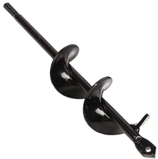 Nicoone Excavadora de taladro de jardín, broca de cultivador de suelo, cabeza de taladro de taladro de agujero de tierra, excavadora de jardinería