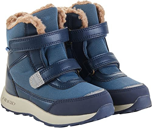 Finkid Lappi Blau - Isolierter wasserabweisender Kinder Winterstiefel, Größe EU 37 - Farbe Real Teal - Navy