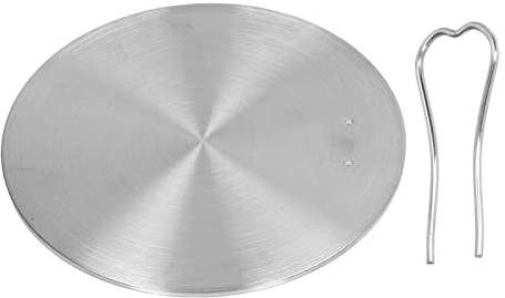 Marukio Wärmeverteilerplatte – Induktionsplatte aus Edelstahl, Adapter für elektrische Induktionsherde (17,5 cm / 6,9 Zoll)
