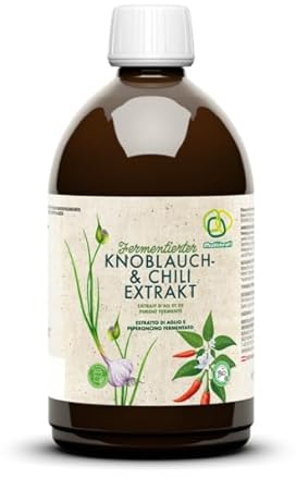 Multikraft Protección natural de las plantas: fortalece tus plantas con nuestro extracto de ajo y chile fermentado para un crecimiento saludable y protección contra plagas en tu propio