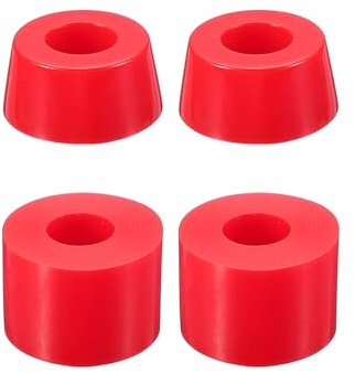 PATIKIL Rondelles de Skateboard, 3 Ensembles de 90A PU Long-Board Truck Bushings Rebuild Kit pour pièces de Skateboard, Rouge