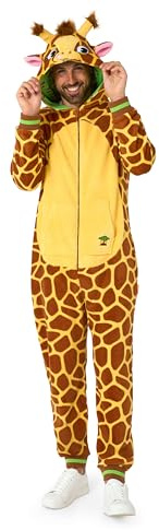 OppoSuits Erwachsene Einteiliger Pyjamas - Tier Strampler - Giraffe Onesie - Braun