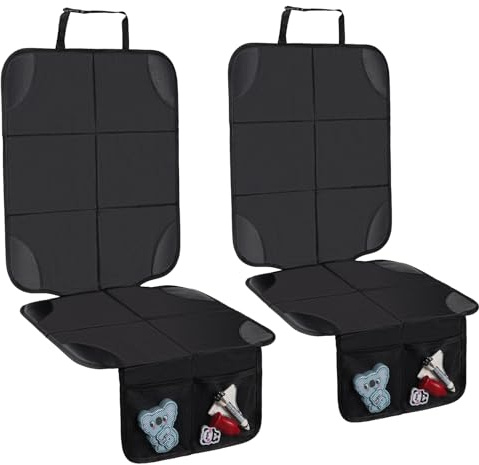 2Pack Car Seat Protector,Slip Backing,Waterproof 600D Fabric Car Seat Cover
