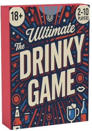 JB UK The Ultimate Drinky – Hilarious Drinky Card Games | Perfect Hen Do Game, Stag Do, Birthdays & Game Nights | Optional Drinky Rules