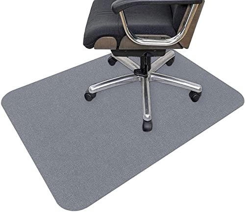 Tappetino per sedia da ufficio per pavimenti duri, protezione antiscivolo per sedie a rotelle, ideale per casa e ufficio, scrivania per computer, durevole e facile da pulire, 100 x 150 cm, nero