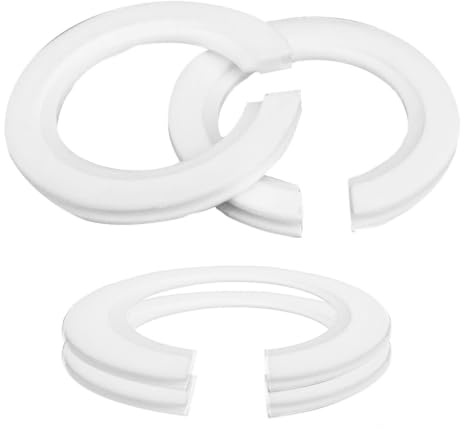 4 PCS E27 to E14 Lampshade Reducer Ring,White Lamp Screw Collar Ring 28MM | Screw Fitting Adapter,Shade Adapter Rings,Ceiling Lights,Plastic Bulbs Holder,Lampshade Fittings Table Lamp