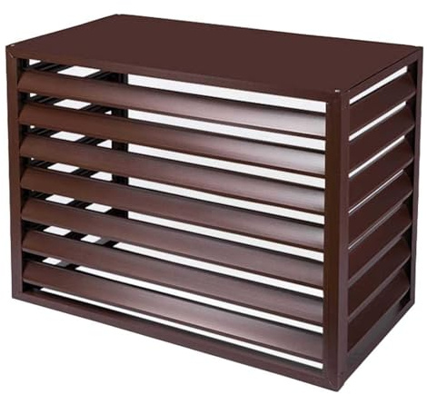 Utomhusenhet, integritetsskydd, aluminium, skyddsstaket för luftkonditionering, metall, kondensorskydd, väderbeständiga galler för utomhusenheter