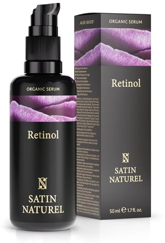 Satin Naturel Retinol Serum 50ml – Retinol Face Treatment with Hyaluronic Acid, Niacinamide & Salicylic Acid – Anti-Ageing & Blemish Skincare – Evening Face Serum for Smoother Skin