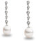 Damen Perlen-Ohrringe Süßwasser Zuchtperlen Mit Zirkonia Weiß Tropfenperle 8-9 mm SECRET & YOU - Perlenohrringe Sterling Silber 925