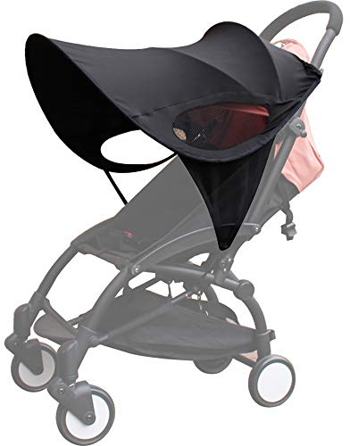 ROMIRUS Elastische Sonnensegel Kinderwagen mit UV Schutz 50+ für Stokke YOYO3, Sonnenverdecke für Babyzen YOYO2 YOYO 6+ Buggys Zubehör Sonnenschutz