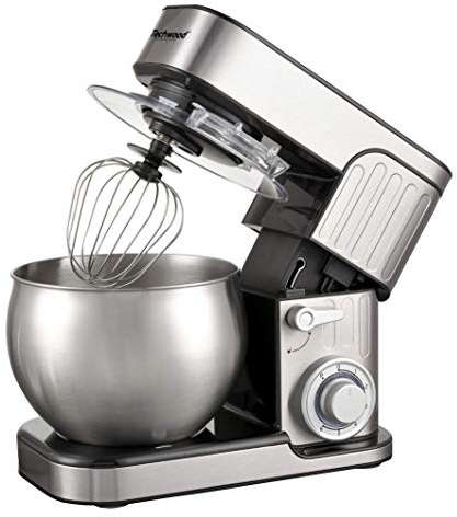 Techwood TRO-1600 - Robot de repostería multifunción con cuenco de acero (6 L, 1300 W, acero inoxidable)